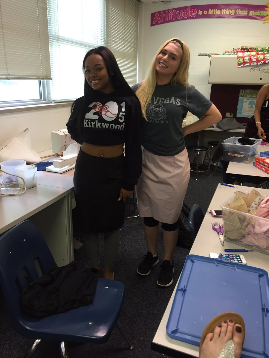 Check out our Apparel students wearing what they've made! <a href="/rice_julie/">Julie Rice</a> #KHS @KhsFacs
