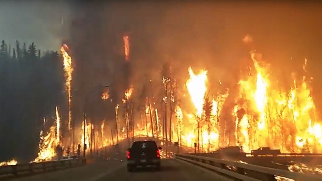 maximebrindle's tweet photo. VIDÉO | Plus de 80 000 personnes évacuées de #FortMcMurray https://t.co/ieRBUgLz5i https://t.co/PuprdID8MB
