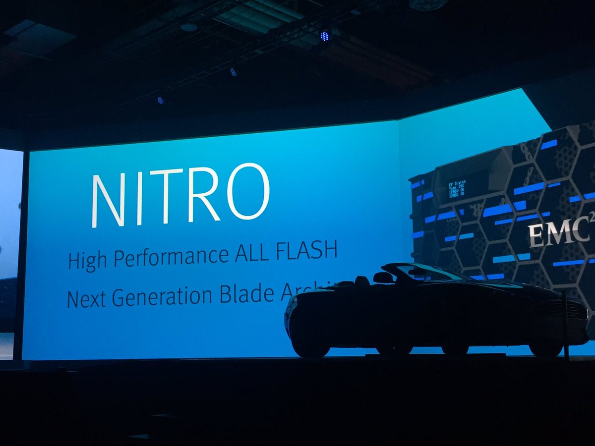Zastrm's tweet photo. #isilon fantastic innovation #projectnitro all flash @benjaminkrebs1 @thorerabe #EMCWORLD https://t.co/8t0lMkaRNT