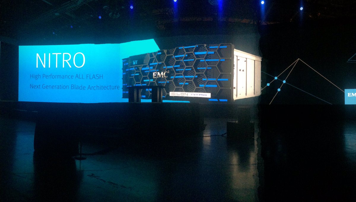 Dadre_M's tweet photo. #EMCWorld #ProjectNitro - #Isilon 's next generation #AllFlash offering on the #ScaleOut architecture you love https://t.co/IfLkXICA4c