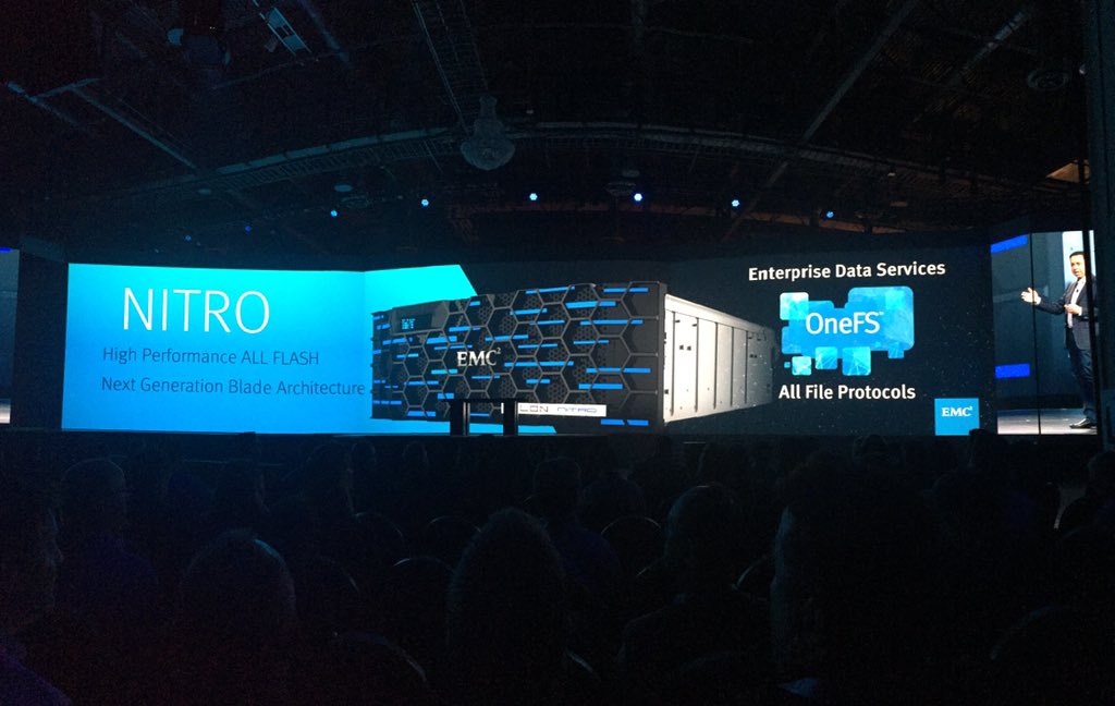 gerlesberger's tweet photo. project Nitro an All Flash ISILON awesome #emc_de @DinkoEror @JoachimHanka #emcworldger https://t.co/IR1xC65W0K
