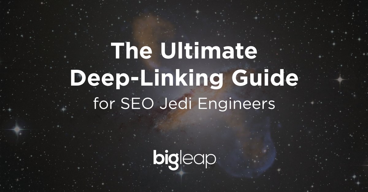 AdamOnTheKeys's tweet photo. The Deep-Linking Guide for #SEO Jedis #maythe4thbewithyou @BigLeapLLC https://t.co/wRlXojshMF https://t.co/SIsBvFpebv