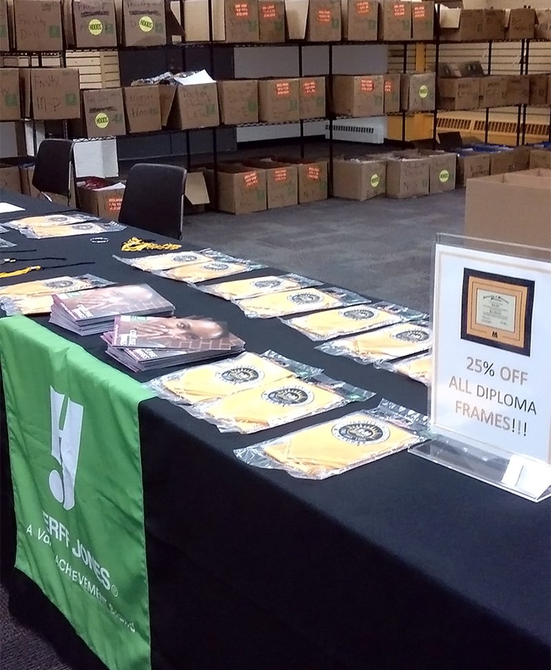 Online orders are here! Cap &amp; gown pickup is today and tomorrow in the Bookstore, from 9am - 6pm.