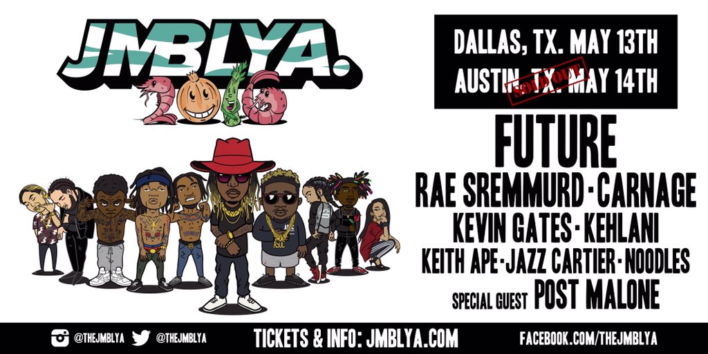 TX! <a href="/thejmblya/">JMBLYA</a> Austin is sold out. RT for the chance to win tickets to Dallas! jmblya.com #JMBLYA2016