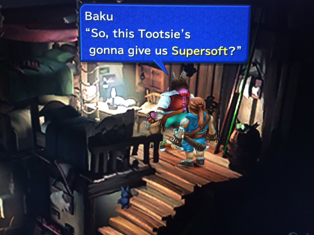 serafleur's tweet photo. Playing one of my fave games of all time on PC. This scene never gets old 😂 #FF9 #PCver https://t.co/qVZKmgqPVk