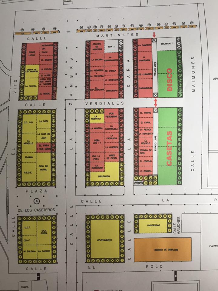 Ya tenemos plano para la Feria del Corpus!! Que poquito queda!!