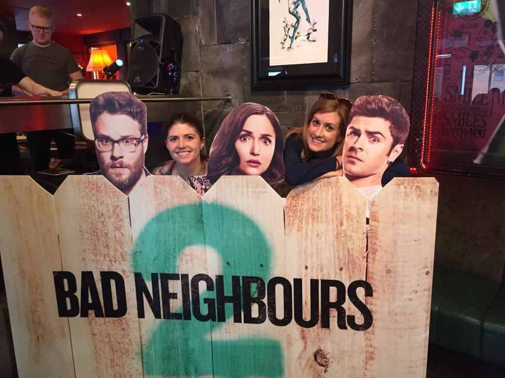 So excited for #BadNeighbours2 with @emertunney! Thanks <a href="/Universal_Irl/">Universal PicturesIE</a>!