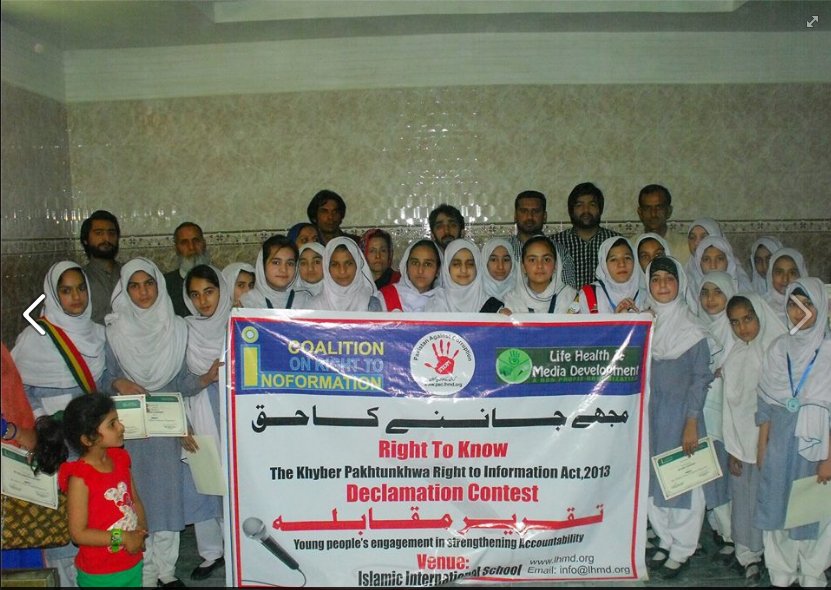 PacLhmd's tweet photo. Declamation contest was arranged at Hazara Division for youth and Citizens awareness on " Right to Information Act https://t.co/qk26DXlhSU