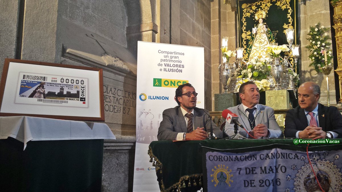 CoronacionVacas's tweet photo. El 10 de mayo el cupón de la ONCE tendrá como protagonista a la Virgen de las Vacas con motivo de su Coronación. https://t.co/bnuCSxNDk4