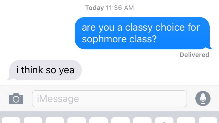 tylrdcksn's tweet photo. classy choice for your class president #votelibby https://t.co/uERgX1x6cE