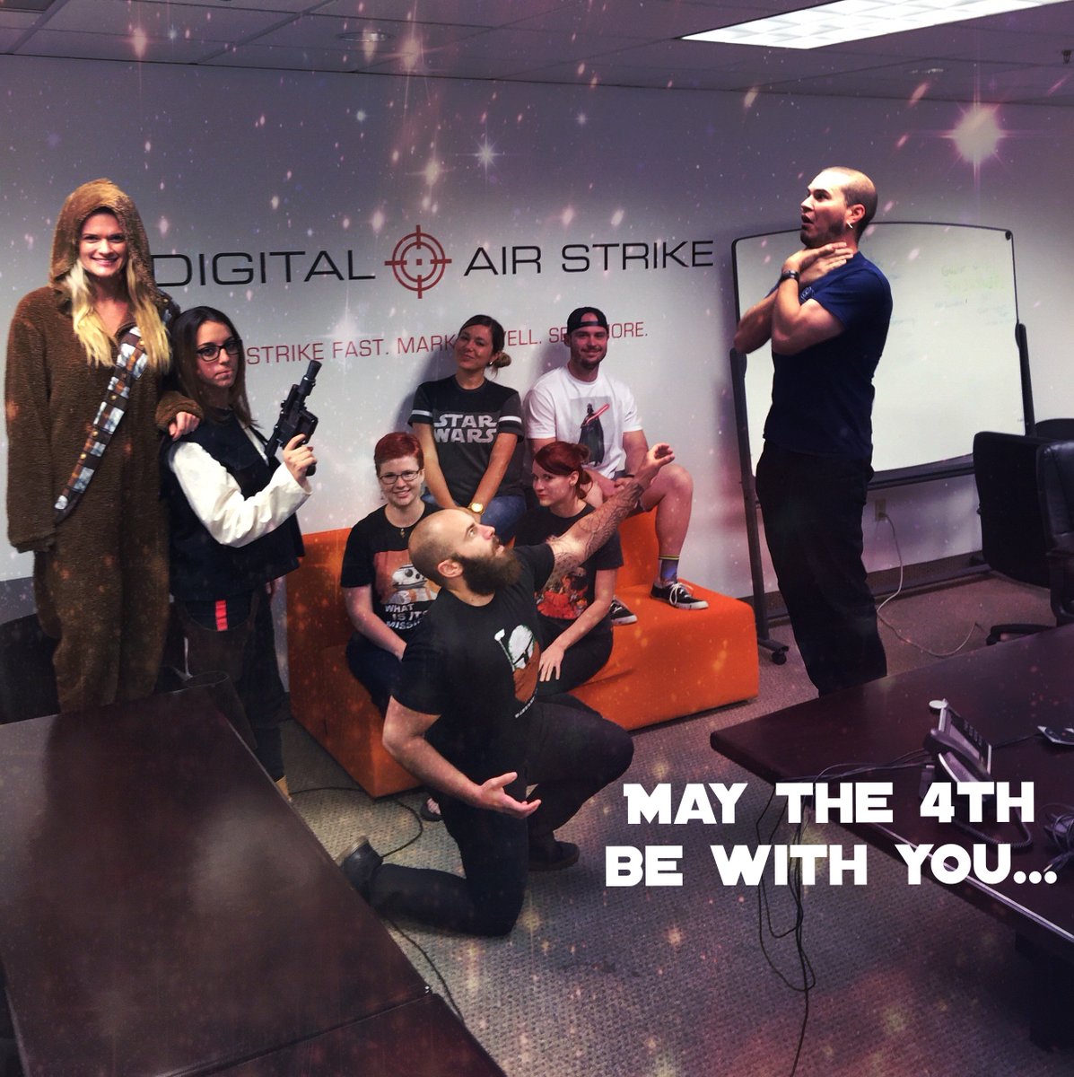 DigitalAirStrk's tweet photo. The Force is strong with our #DASONE team today.
#MayThe4thBeWithYou #StarWarsDay https://t.co/yGAXGpjf4p