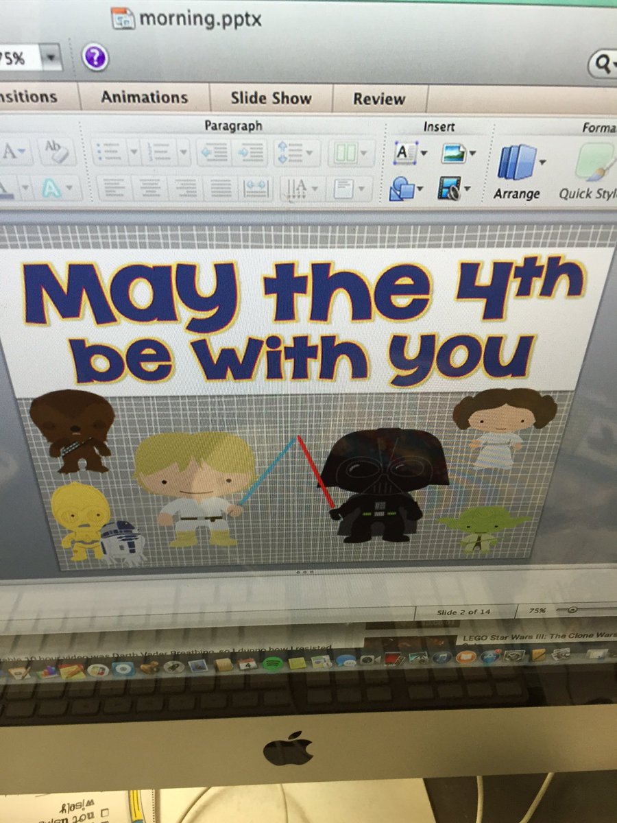 MsKallertEDU's tweet photo. A little Star Wars data collection happening today! #MayThe4thBeWithYou @WeehawkenTSD https://t.co/jNLVyFbMni