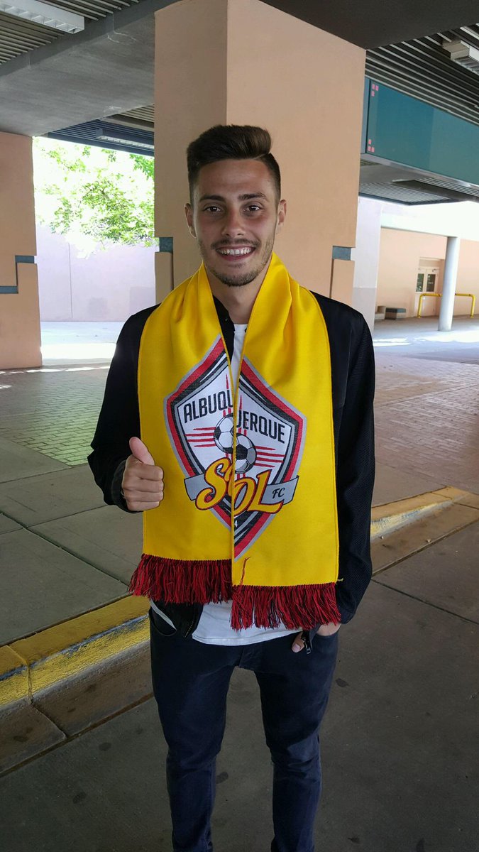 abqsolfc's tweet photo. Welcome to #ABQ Javier Risco Garcia (Spain) from Hawaii pacific university https://t.co/dp83z6eeCi