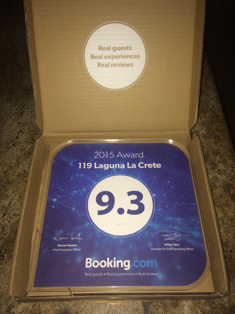 119Laguna's tweet photo. We got this in the post today!
@119Laguna got the highest guest review for 2015! Super stoked! #guestsrule https://t.co/yOSoCfcfdj