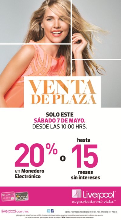 CCZentralia's tweet photo. ¡Te esperamos este Sábado en la #VentaEspecial de Liverpool! https://t.co/jeUp31FggH