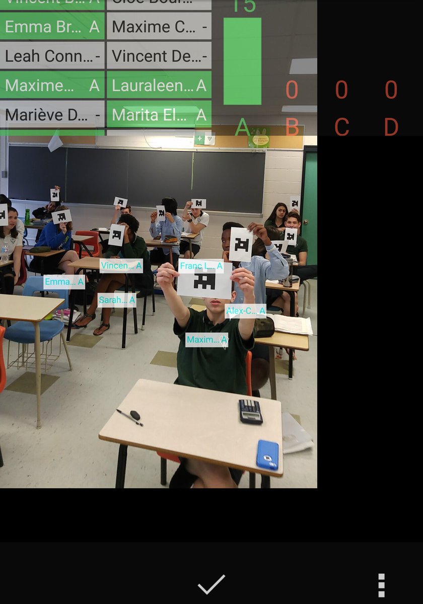 LapChristine's tweet photo. Plickers. Application intéressante pour les évaluations diagnostiques. #SamMaths #SamFierté https://t.co/9oqi12b6rS