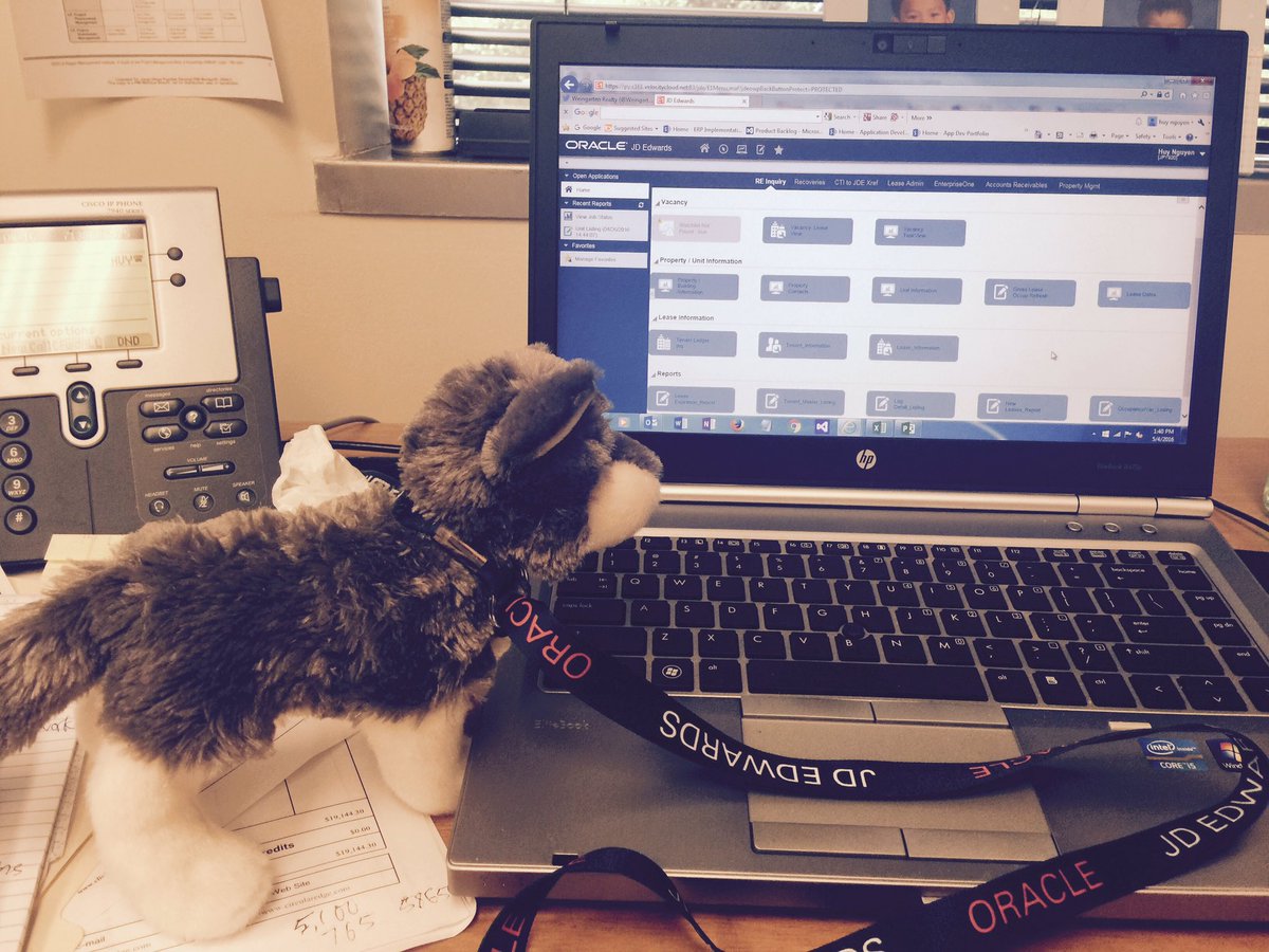 Edward is anxious to participate in round 1 of UAT covering Real Estate and other. Oracle Sales Cloud still to come