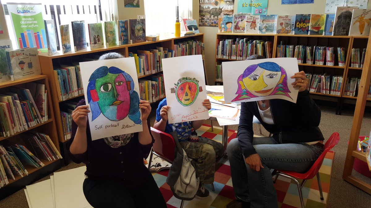 CaledonLibrary's tweet photo. Picasso Faces at the Inglewood Branch. #ArtfulLibrary https://t.co/0nOnvFlfCq