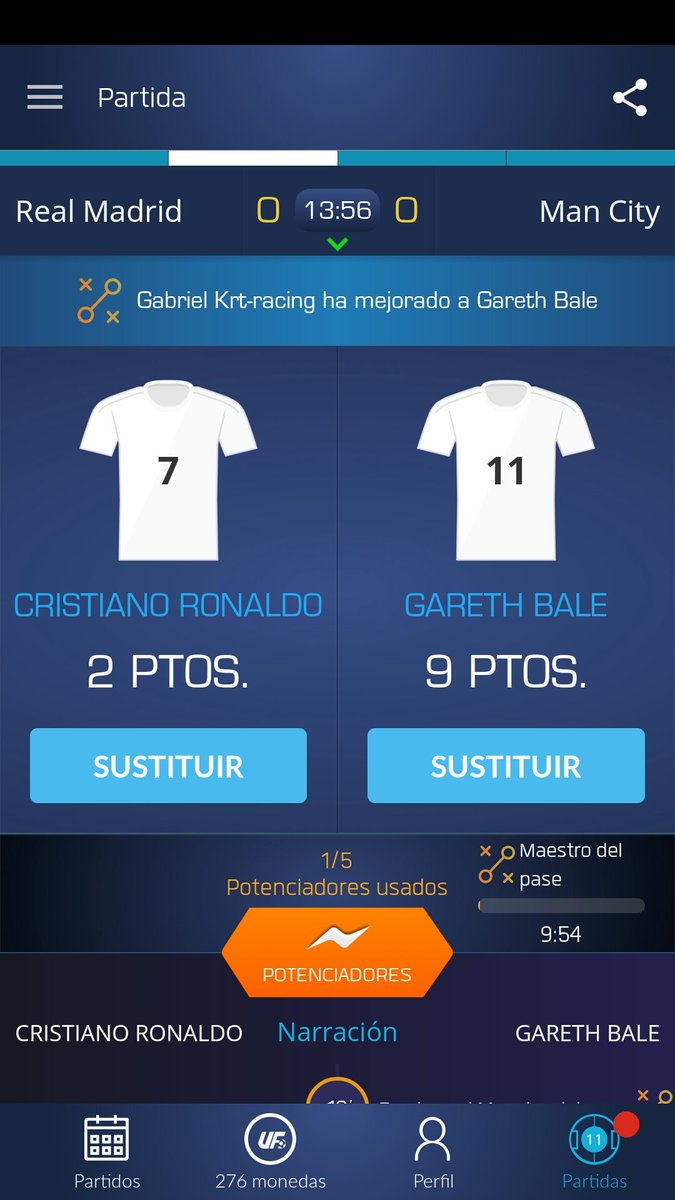 gabriTricks's tweet photo. Acabo de utilizar a Pass Master el Gareth Bale en @ultimatefanlive para el #HalaMadrid contra #mcfc https://t.co/Gi0ugs0leK