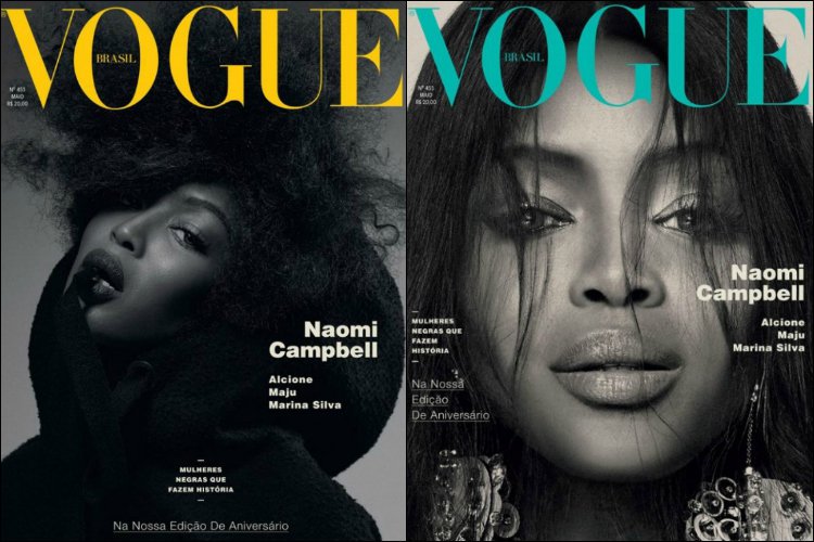 SheaMoisture's tweet photo. #WCW the beautiful @NaomiCampbell rocks the cover of @VogueBRoficial #Blackissue! You go girl! https://t.co/4qRpcbsRSG