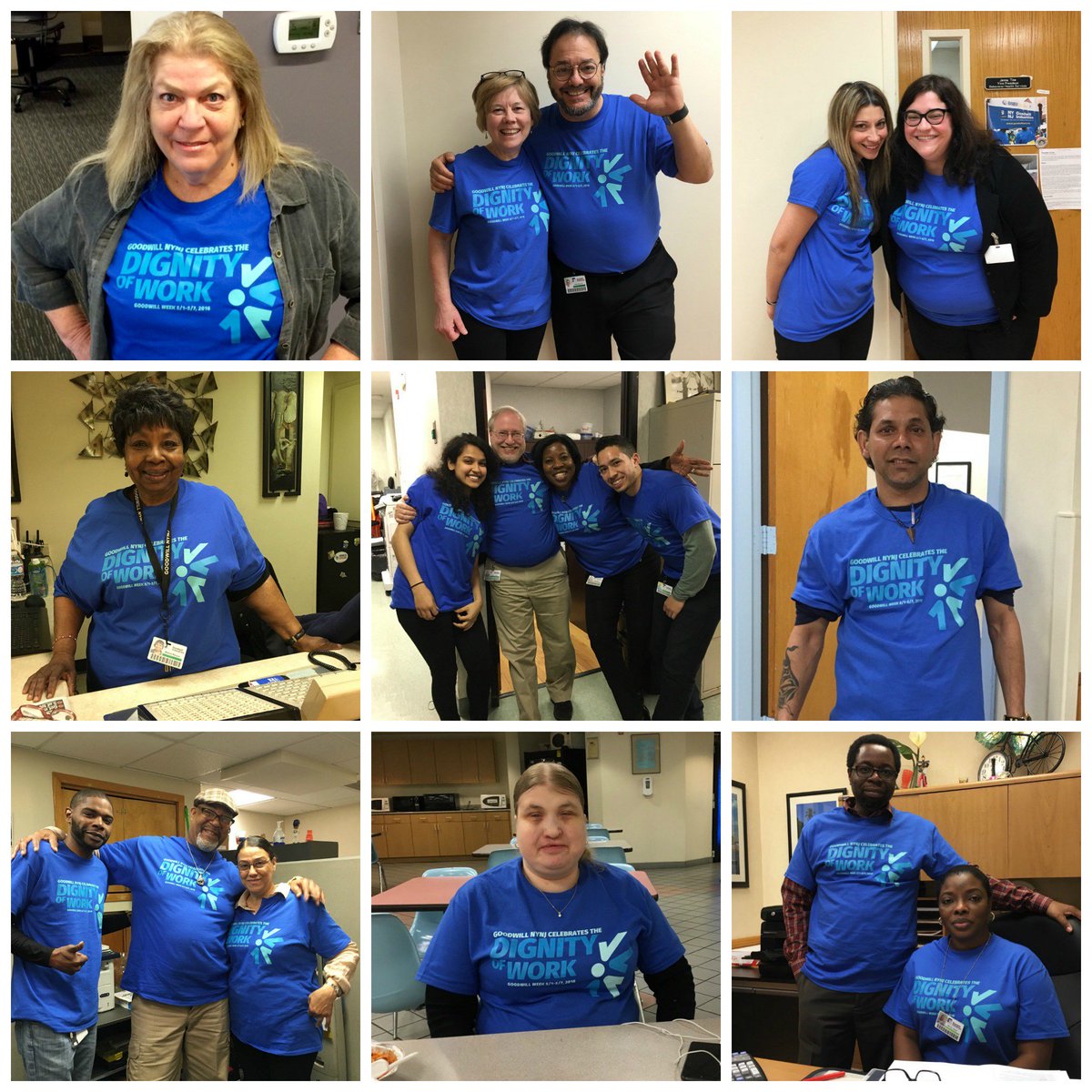GoodwillNYNJ's tweet photo. Staff across NY & NJ came out in force to show how much they love their work! #GoodwillWeek2016 #WorkWithDignity https://t.co/onidUQiPoI