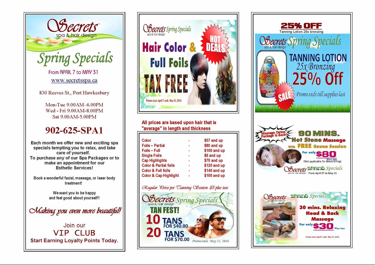 SSHairDesign's tweet image. Secrets Spa  wants to wish all the mothers and special  ladies in our lives an extra special Mother's Day!