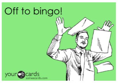 BINGO + Happy Hour Drinks all night! $2 Draft Beer, Domestic Bottles and House Wine #josephspizza #happyhour #bingo