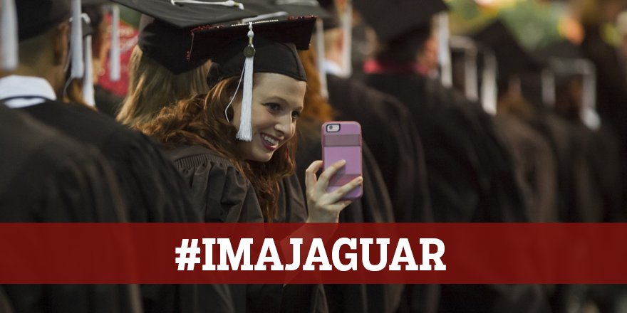 Don't wait! Tag pre-commencement pics w/ #IMAJAGUAR now &amp; they may appear on the big screen <a href="/LucasOilStadium/">Lucas Oil Stadium</a>.