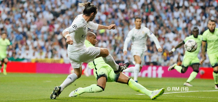 This is the moment @GarethBale11 broke the deadlock! | Real Madrid 1-0 Manchester City (agg 1-0) #RMUCL #HalaMadrid