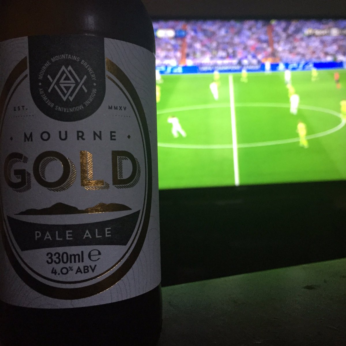 A drink is required to steady the nerves #craftbeer #niproduce #footballandbeer #ucl #cmoncity