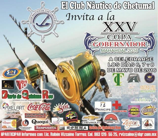 visitacaribemex's tweet image. Participa en el Torneo de Pesca Internacional más importante del Sur de Quintana Roo #Mahahual @TurismoOPBchetu