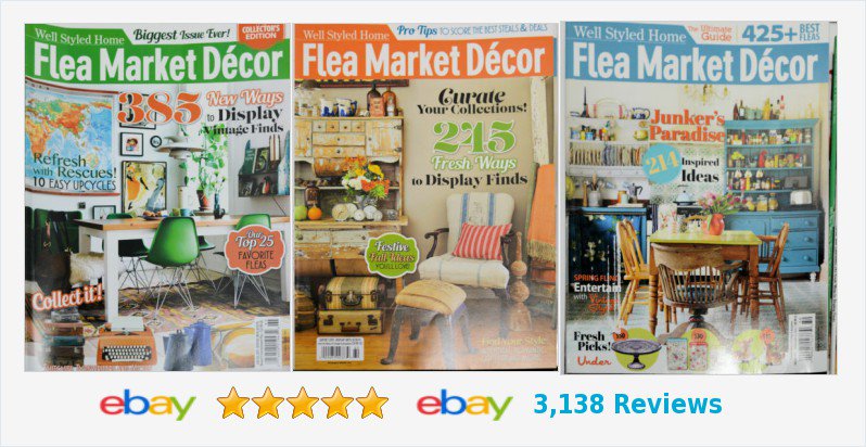 3 Flea Market Decor magazines + FINAL PRINT Urban Farm #FleaMarketDecor #Upcycle #Decorate buff.ly/1Nk1UYk