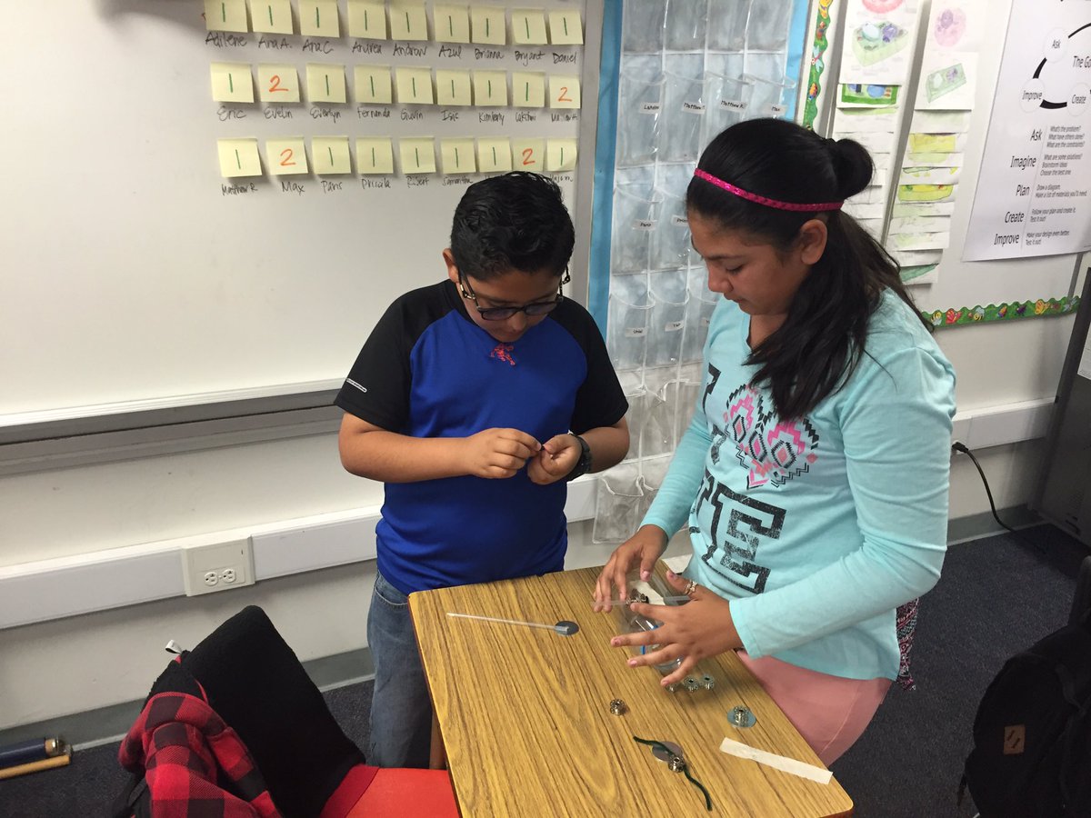 RobertCastle57's tweet photo. Mrs. Watanabe's 5th graders prepare for the upcoming STEM Olympics!  Join us on May 14th at Tetzlaff MS. https://t.co/h6DNjyPtWV