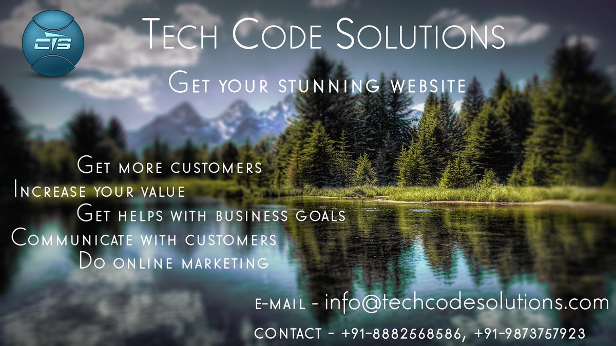 Tech_Code's tweet image. GET YOUR STUNNING WEBSITE AT LOW COST
