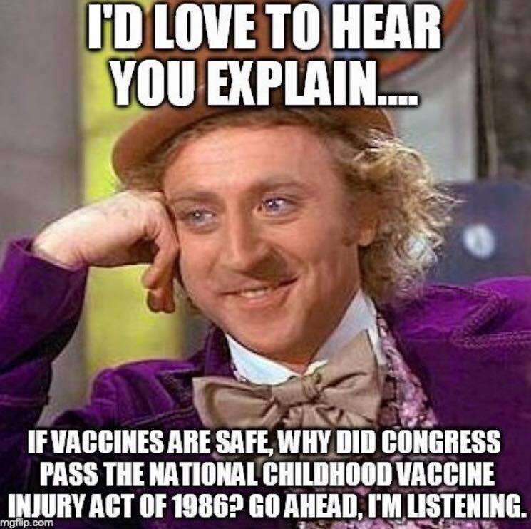 aspiritcan's tweet photo. .@cwtchs #NOMANDATORYVACCINES  #DEMANDLIABILITY #NoLiabilityNoMandates  #powertotheparents #SB277 https://t.co/F60ePrQjhm