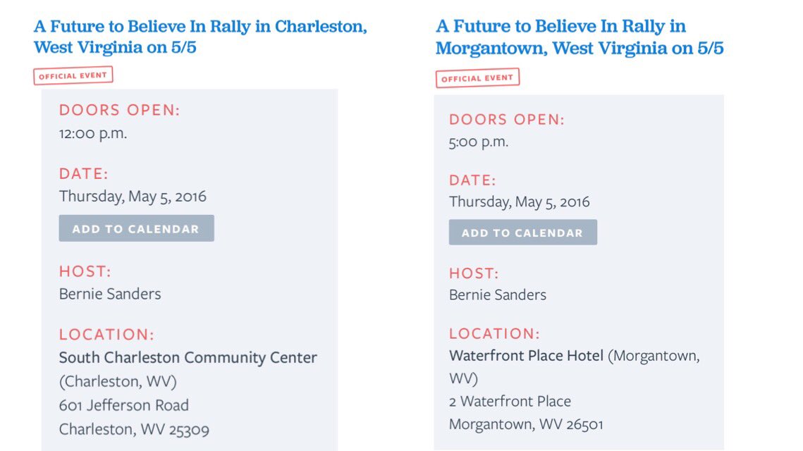 Latinos4Bernie's tweet photo. Hey, West Virginia! We heard you #FeelTheBern! Join a rally tomorrow,  RSVP here: https://t.co/vrKzTPlTHJ #WVPrimary https://t.co/KGjCKEQ1WZ