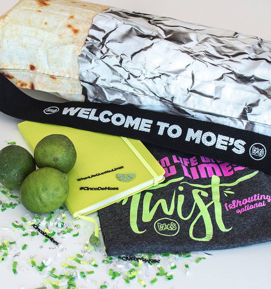 Moes_HQ's tweet photo. #CincoDeMoes (+ free T-shirts &amp; $5 burritos) TOMORROW, TOMORROW, TOMORROW! RT to save a life. https://t.co/C3fqHpd63k