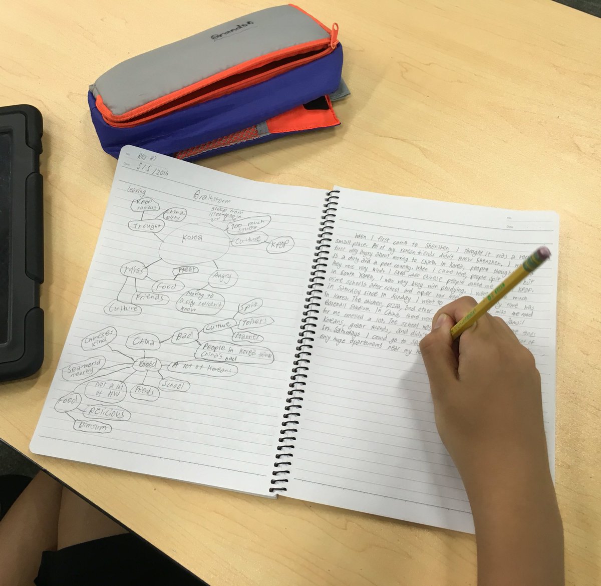TheDeborahChu's tweet photo. #7EAP students using a variety of #prewriting #planning techniques before writing #webs #outline #pictures #SISrocks https://t.co/GMV2Y6jUzE