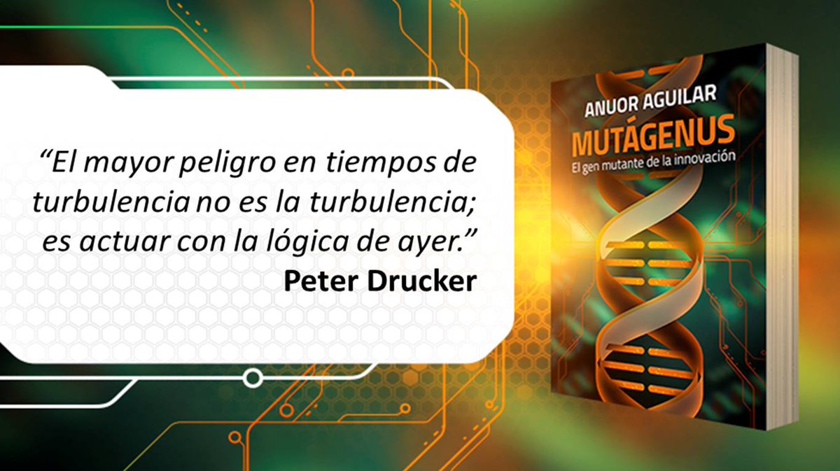 anuoraguilar's tweet photo. “El mayor peligro en tiempos de turbulencia no es la turbulencia; es actuar con la lógica de ayer.”
P. Drucker --- https://t.co/I2mrfGlwVe