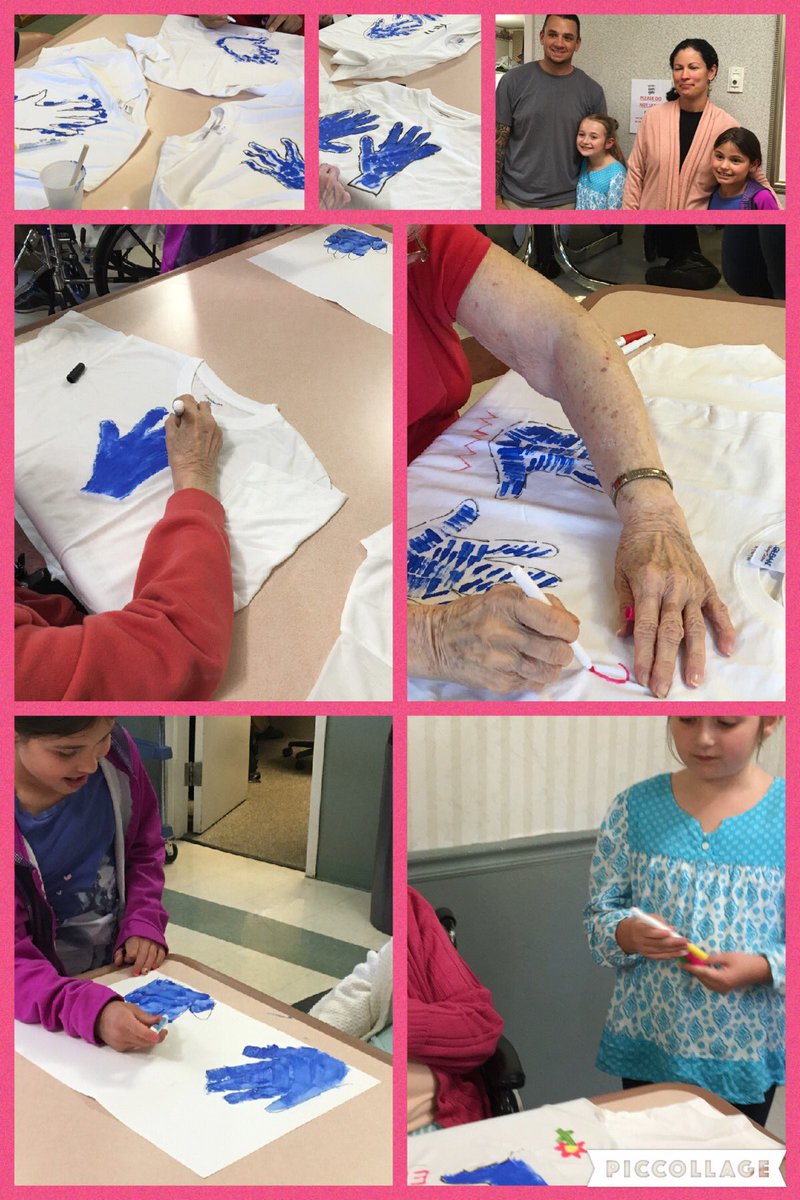RoundtownLevine's tweet photo. They wanted to help so they created a project to do just that! Art with nursing home residents. @amusone @mem76rt https://t.co/OOHCG9uH4t