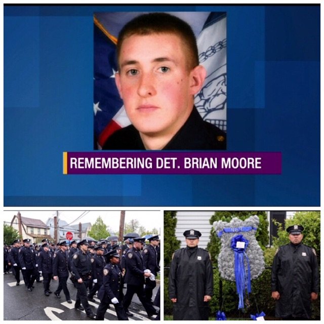 NYPD101Pct's tweet photo. Det. Brian Moore's 1st Annual Memorial. We will never forget the sacrifice you made. #NeverForget #RIP #MooreMatters https://t.co/aBWYkWEjrf