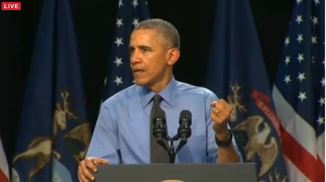 WLNS's tweet photo. "I'm also here to say you've got power, I'm also here to say you count." #ObamaFlint https://t.co/yNMuWMGs95