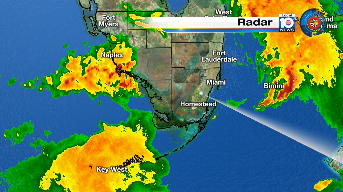 South Florida is drying out for now, but there could be another round of wet weather tonight. https://t.co/2nuHFV2SA6