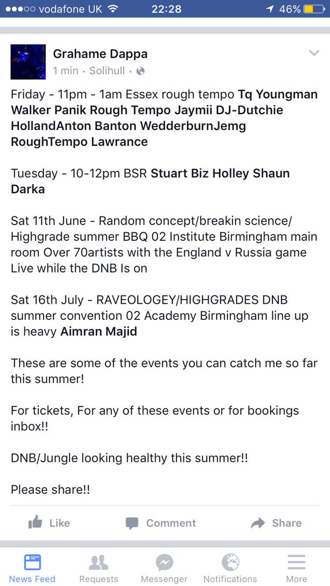 Grahame Dappa (@grahame_dappa) on Twitter photo <a href="/RANDOMCONCEPTUK/">RANDOM CONCEPT</a> <a href="/RoughTempo/">Rough Tempo</a> <a href="/breakinscience/">Breakin Science</a> <a href="/HIGHGRADE_HQ/">HIGHGRADE HQ</a> <a href="/BrumSoundsRadio/">Birmingham Sounds</a> DNB looking healthy this summer!ππ₯ππ₯ππ₯ <a href="/RANDOMCONCEPTUK/">RANDOM CONCEPT</a> <a href="/RoughTempo/">Rough Tempo</a> <a href="/breakinscience/">Breakin Science</a> <a href="/HIGHGRADE_HQ/">HIGHGRADE HQ</a> <a href="/BrumSoundsRadio/">Birmingham Sounds</a> DNB looking healthy this summer!ππ₯ππ₯ππ₯