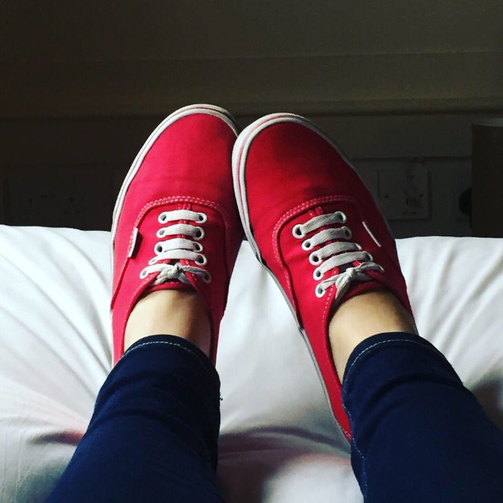 Another city, another hotel, another bed #denise2016 #125of366 #feetonthebed #glasgow #redshoes #yearofimages