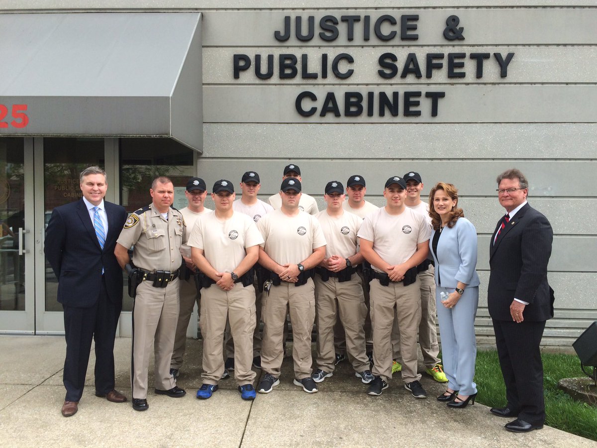 Great to have First Lady Glenna Bevin visiting the Justice Cabinet today to meet our team!