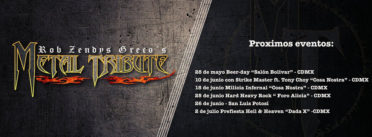 metaltribute's tweet photo. Nuestras siguientes fechas lml https://t.co/sCZUBu7vUI