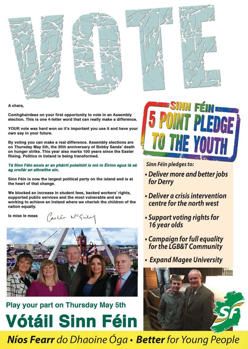 M_AndersonSF's tweet photo. Mol an óige agus tiocfaidh sí #3ForDerry https://t.co/JJHI0YegAk