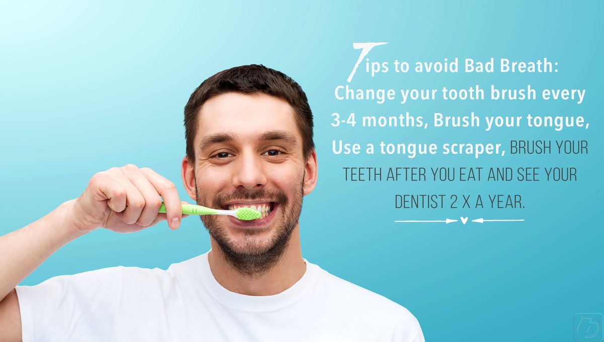 laderadentistry's tweet photo. Here are some great preventive tips to avoid bad breath. #DentalTip https://t.co/R654gP7EvF