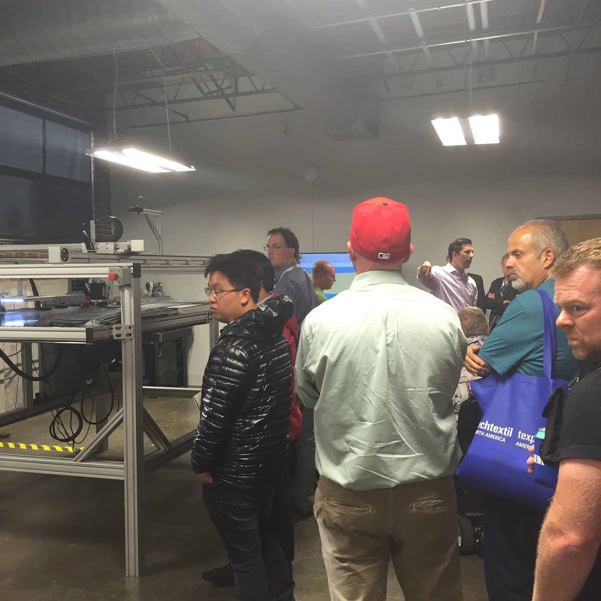 SoftWearInc's tweet photo. Checking out the #Sewbots #texprocessamer https://t.co/kAn2fHhDQ0